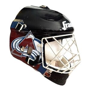 Vintage 90s Franklin Goalie Mask  Collectable Helmet Colorado Avalanche FLAWS